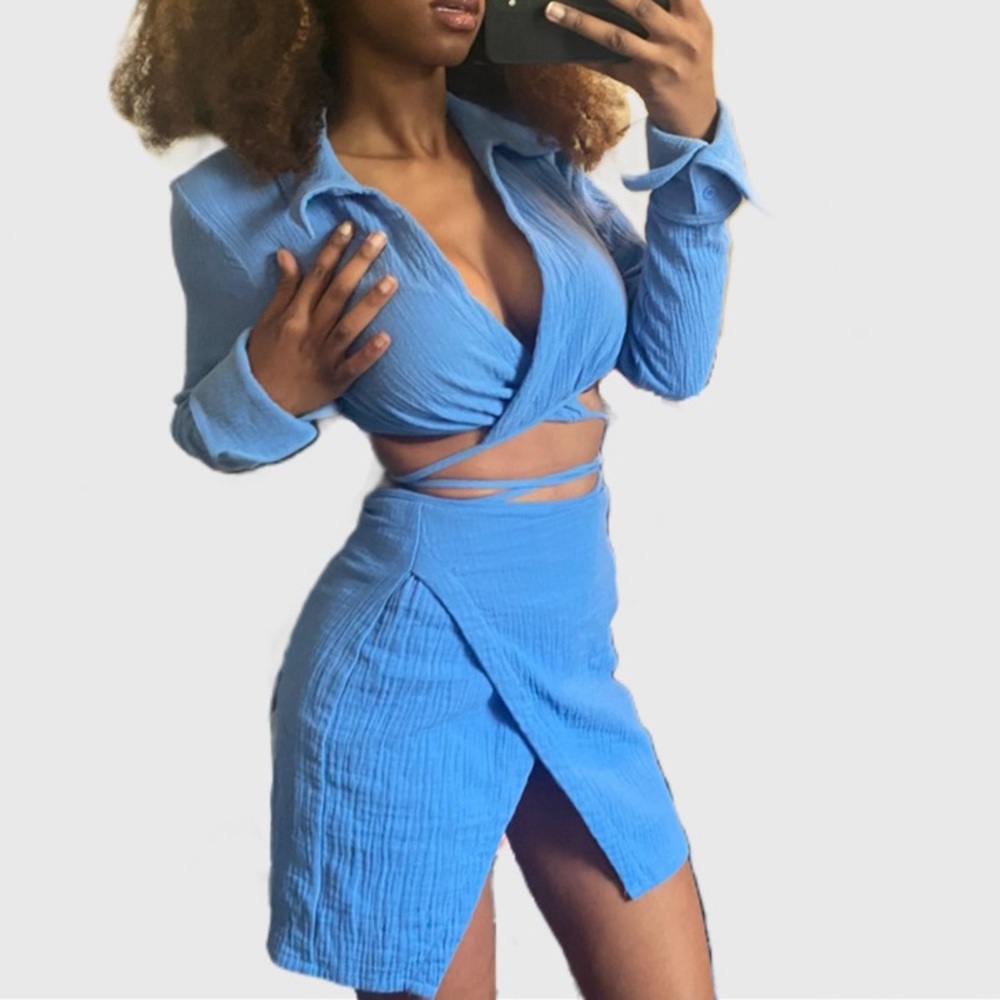 NWT Wrap Skirt Set